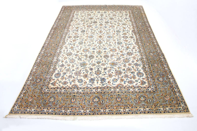 Perzisch tapijt - Keshan - 413 x 307 cm - beige