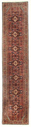 Loper Perzisch tapijt - Bijar - Koninklijk - 397 x 89 cm - rood
