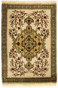 Perzisch tapijt - Tabriz - 87 x 62 cm - beige