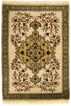 Perzisch tapijt - Tabriz - 87 x 62 cm - beige