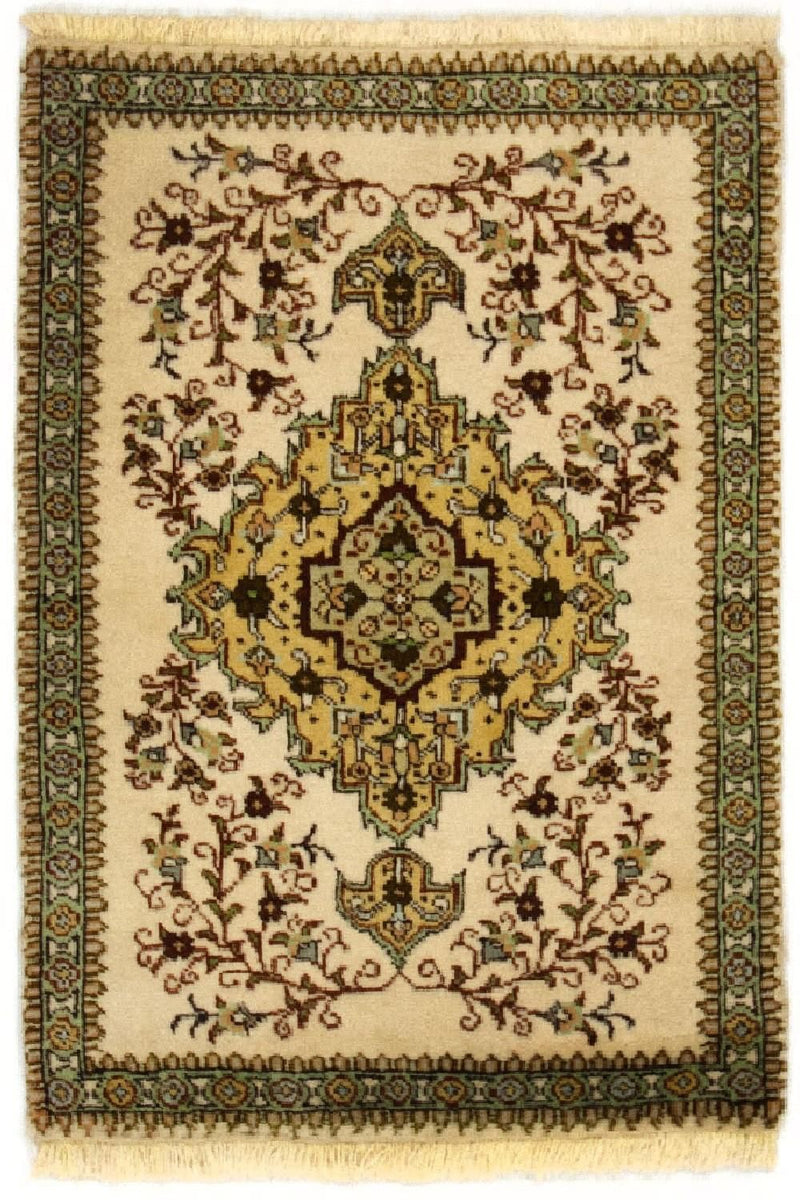 Perzisch tapijt - Tabriz - 87 x 62 cm - beige