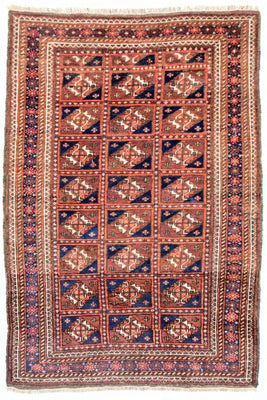 Afghaans tapijt - Bukhara - 164 x 105 cm - blauw