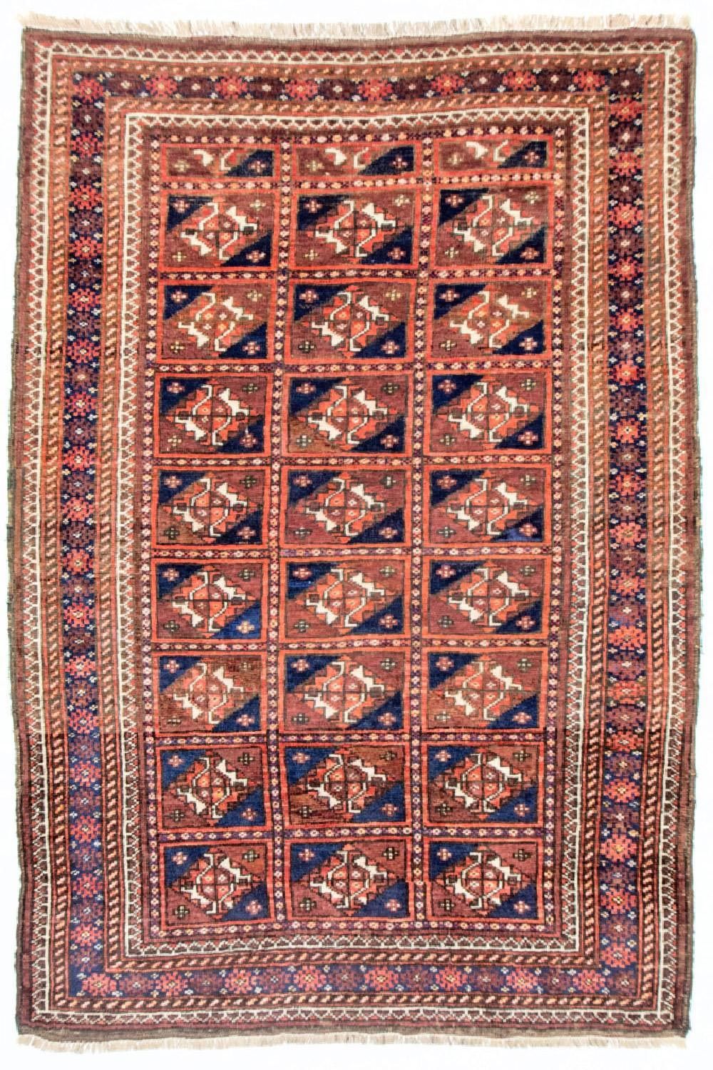 Afghaans tapijt - Bukhara - 164 x 105 cm - blauw