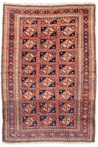Afghaans tapijt - Bukhara - 164 x 105 cm - blauw