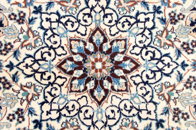 Perzisch tapijt - Nain - Koninklijk rond  - 210 x 210 cm - donkerblauw