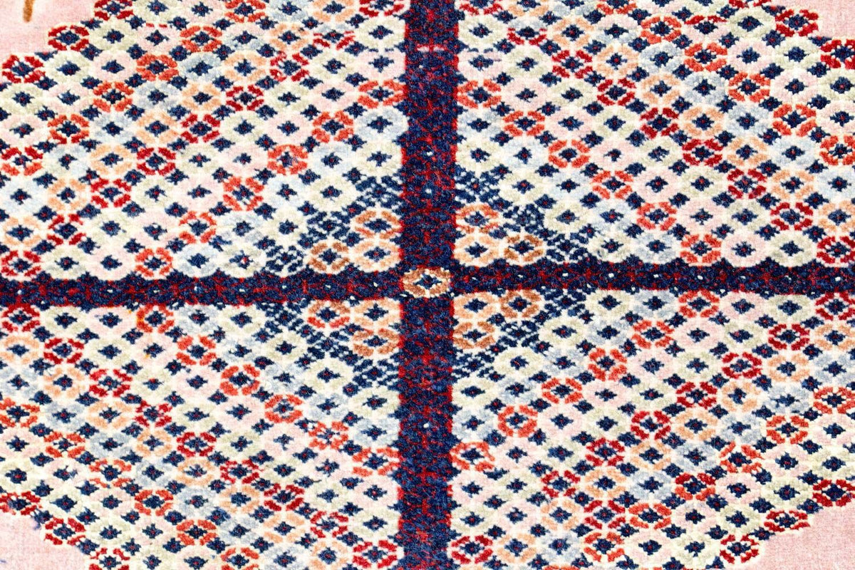 Afghaans tapijt - 140 x 120 cm - roze