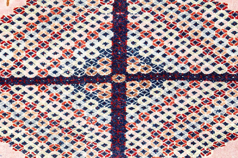 Afghaans tapijt - 140 x 120 cm - roze