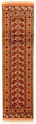 Loper Zijden tapijt - Afghaanse zijde - 284 x 82 cm - rood