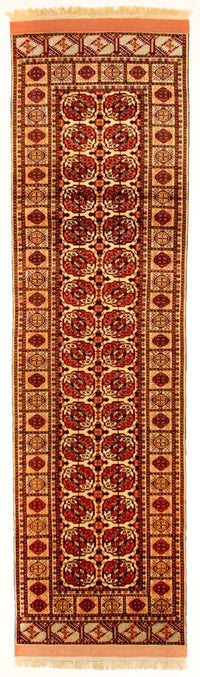 Loper Zijden tapijt - Afghaanse zijde - 284 x 82 cm - rood