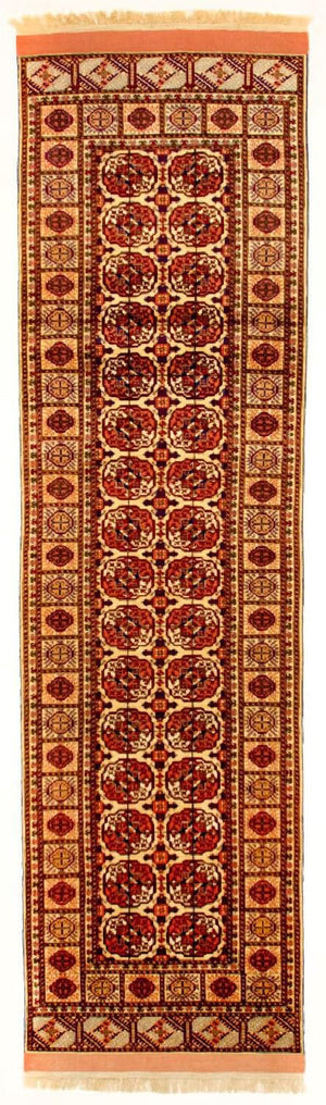 Loper Zijden tapijt - Afghaanse zijde - 284 x 82 cm - rood