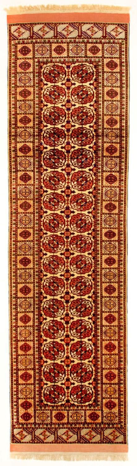 Loper Zijden tapijt - Afghaanse zijde - 284 x 82 cm - rood