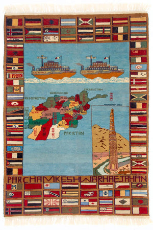 Afbeelding tapijt - 182 x 132 cm - veelkleurig