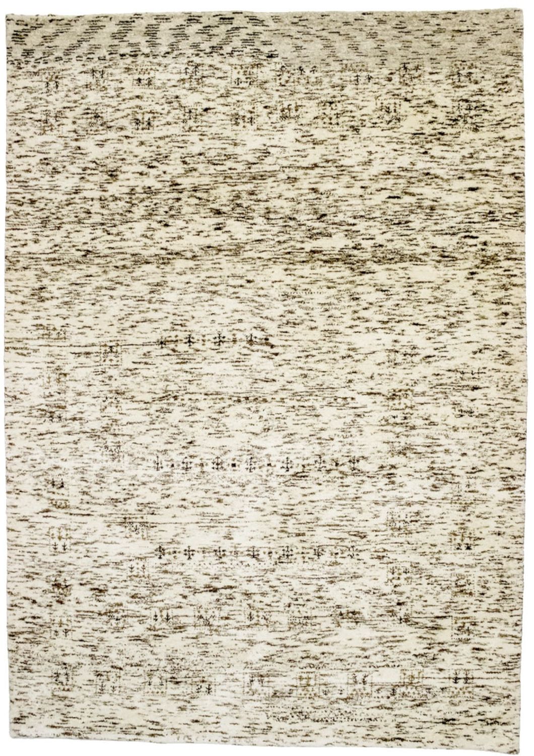 Wollen tapijt - 198 x 142 cm - beige