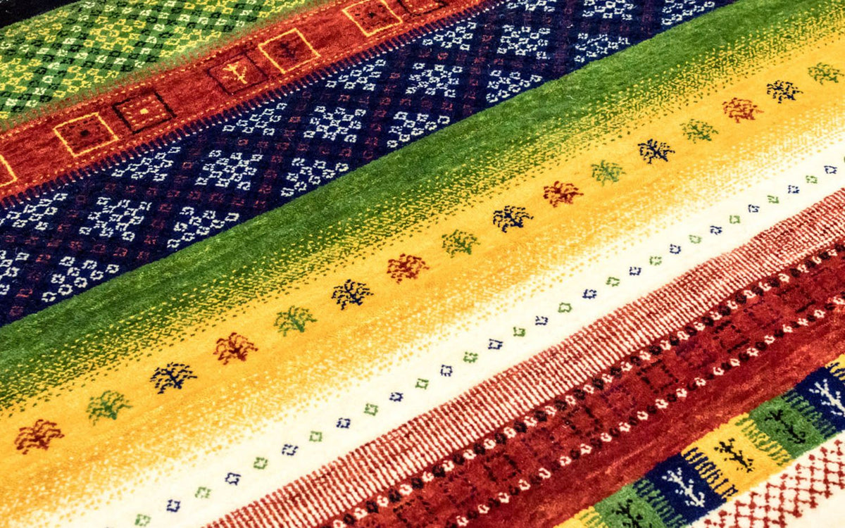 Gabbeh Tapijt - Loribaft Perzisch - 241 x 172 cm - gekleurd