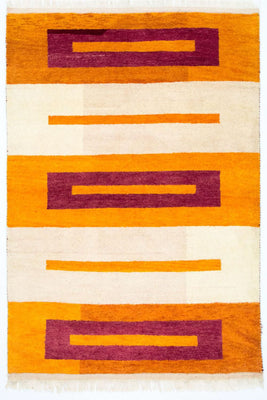 Gabbeh tapijt - Indus - 197 x 140 cm - veelkleurig