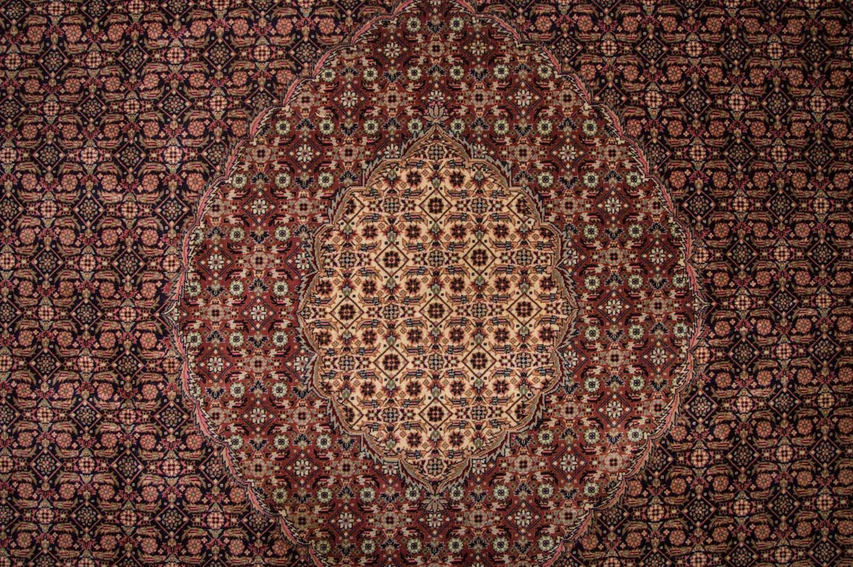 Perzisch tapijt - Tabriz - Royal - 353 x 252 cm - donkerblauw