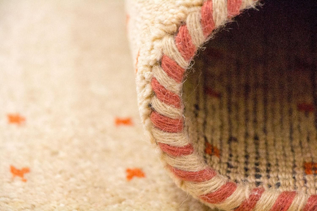 Gabbeh tapijt - Indus - 195 x 139 cm - beige