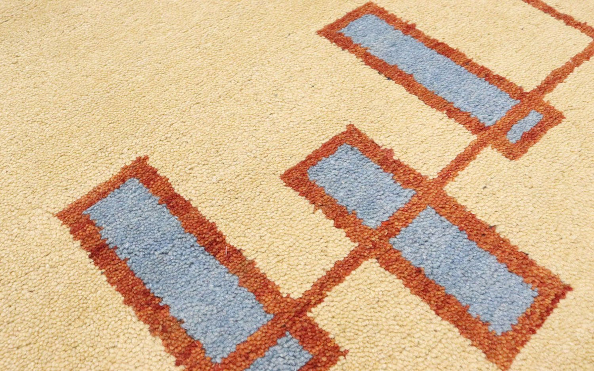 Loper Gabbeh tapijt - Indus - 294 x 80 cm - beige