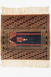 Afghaans tapijt - Bukhara vierkant  - 47 x 44 cm - blauw