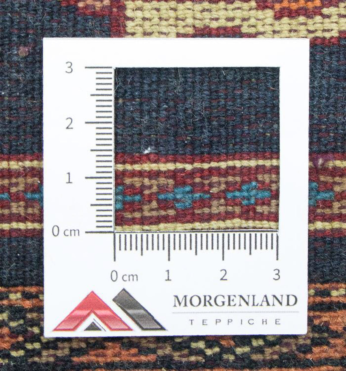 Afghaans tapijt - Bukhara vierkant  - 47 x 44 cm - blauw