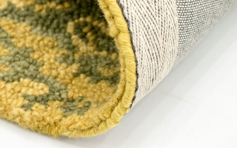 Wollen tapijt - 243 x 152 cm - geel