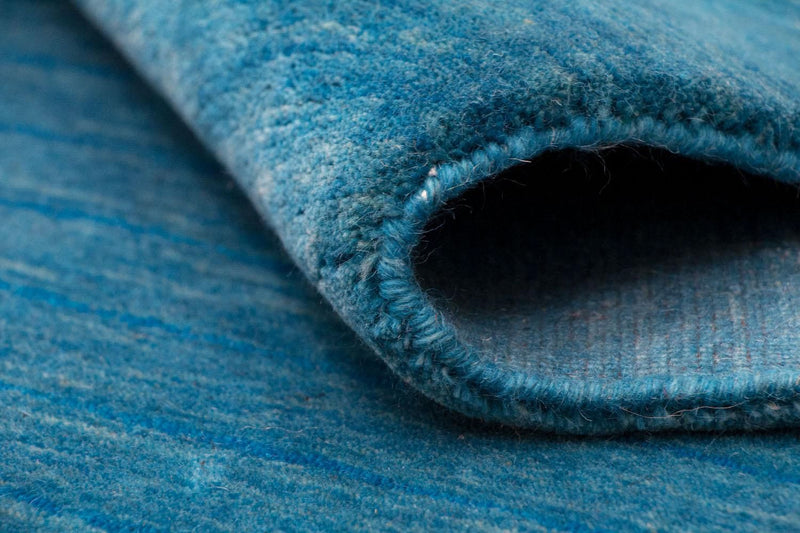 Loper Wollen tapijt - 180 x 107 cm - blauw