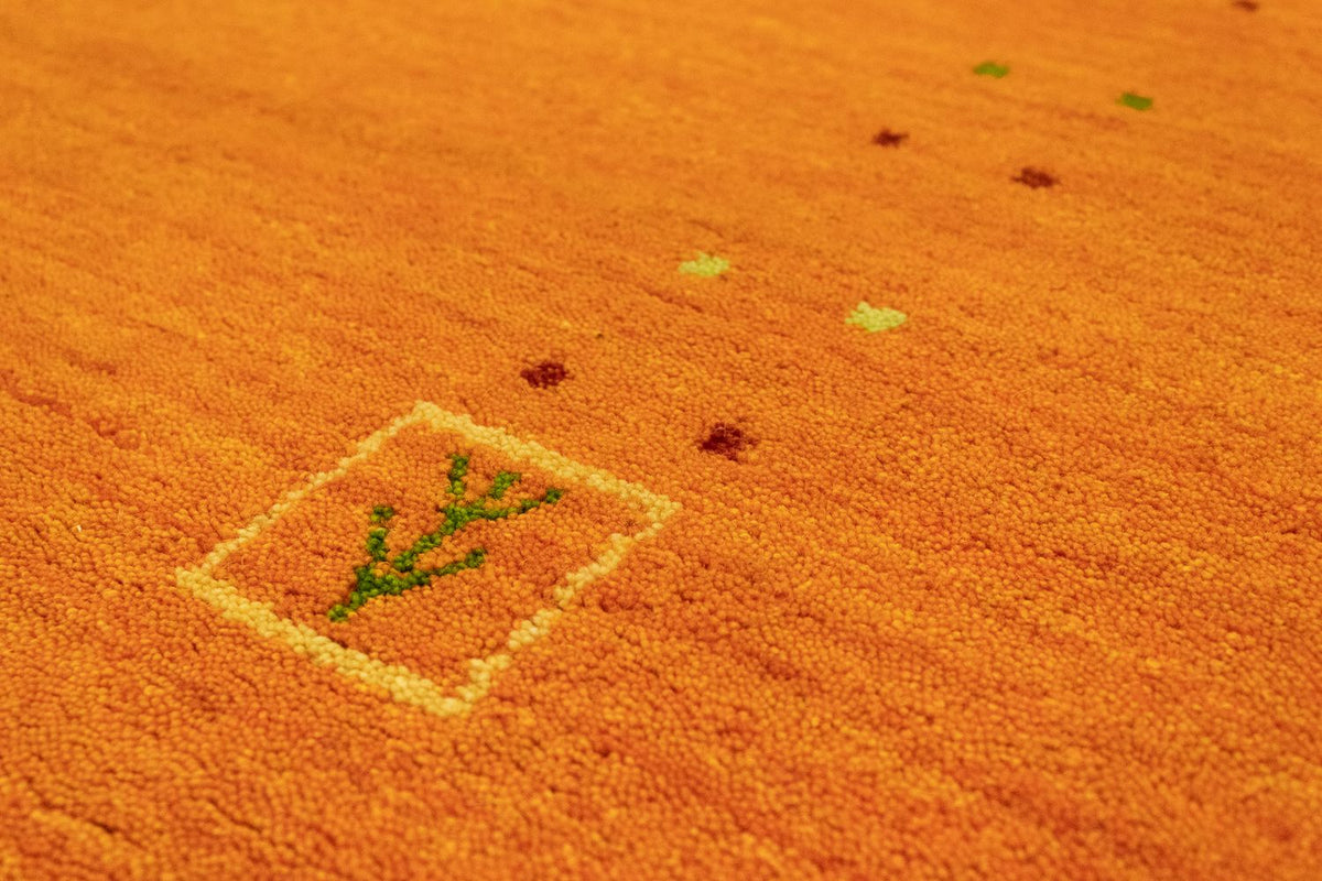 Gabbeh tapijt - Indus vierkant  - 200 x 200 cm - oranje