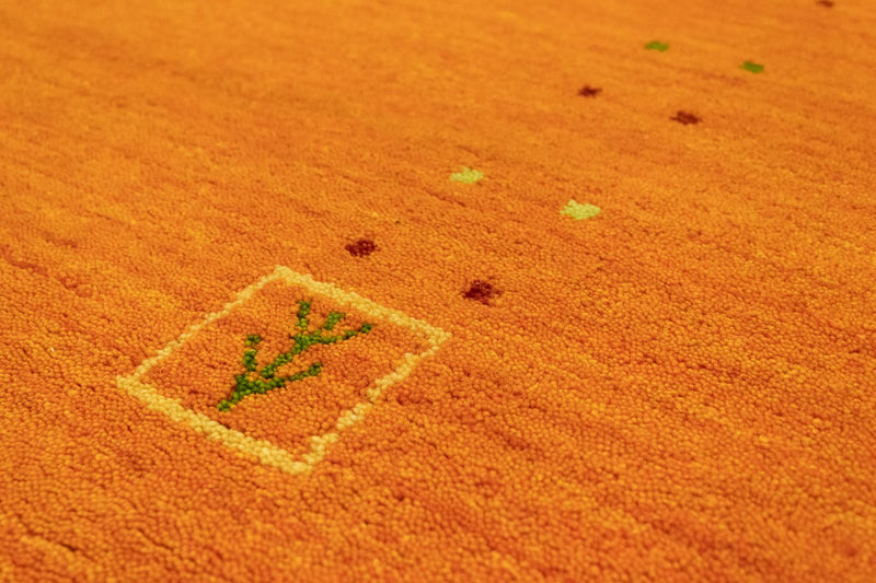 Gabbeh tapijt - Indus vierkant  - 200 x 200 cm - oranje