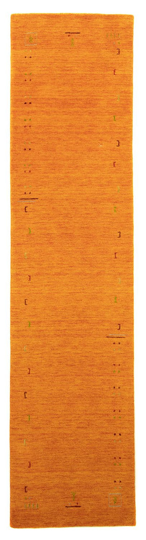 Loper Gabbeh tapijt - Indus - 350 x 80 cm - oranje
