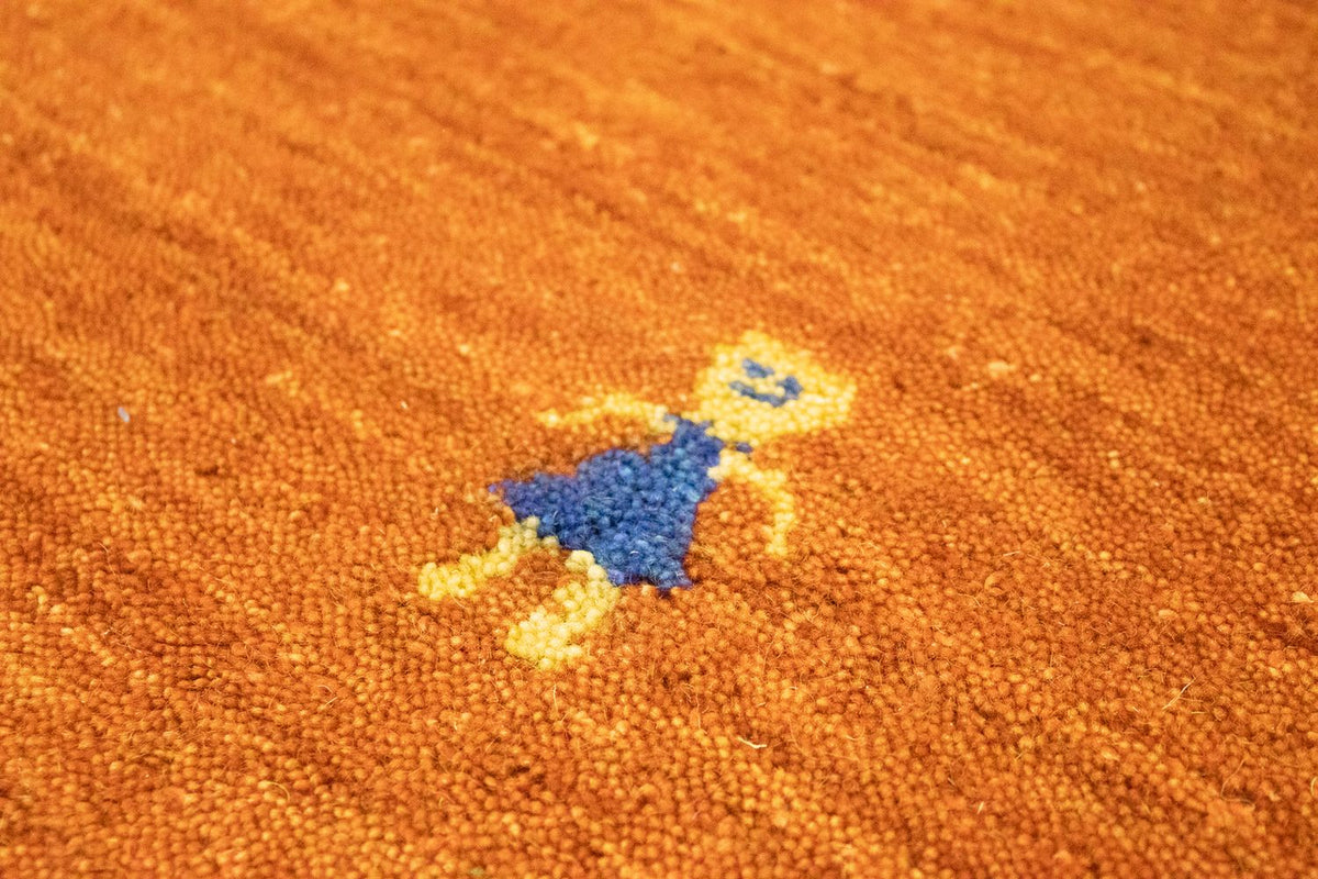 Gabbeh tapijt - Indus vierkant  - 250 x 250 cm - oranje