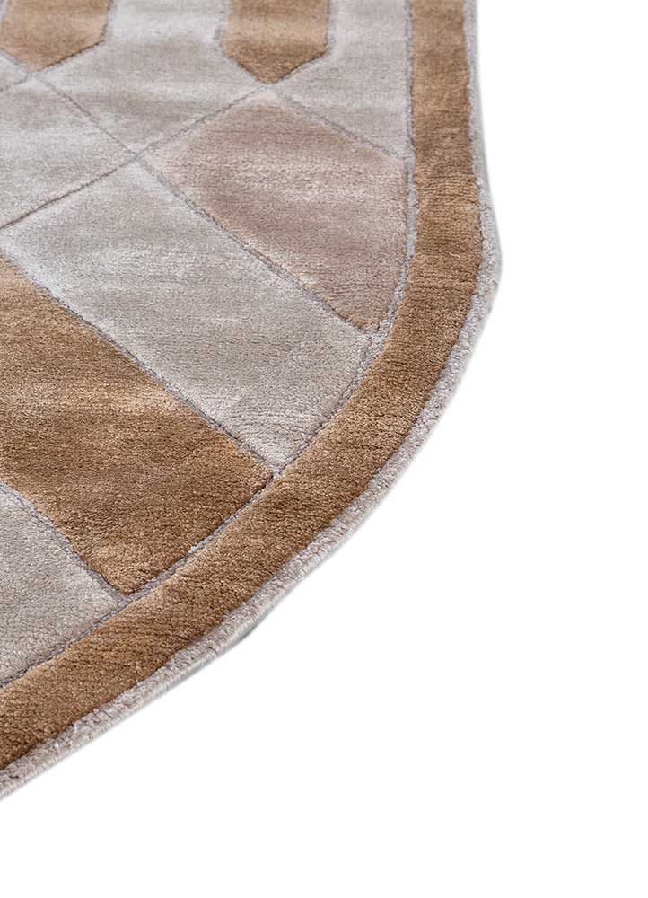 Designer tapijt ovaal  - 270 x 180 cm - bruin