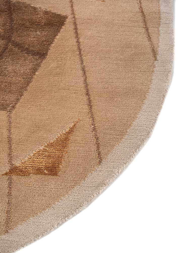 Wollen tapijt ovaal  - 240 x 150 cm - beige