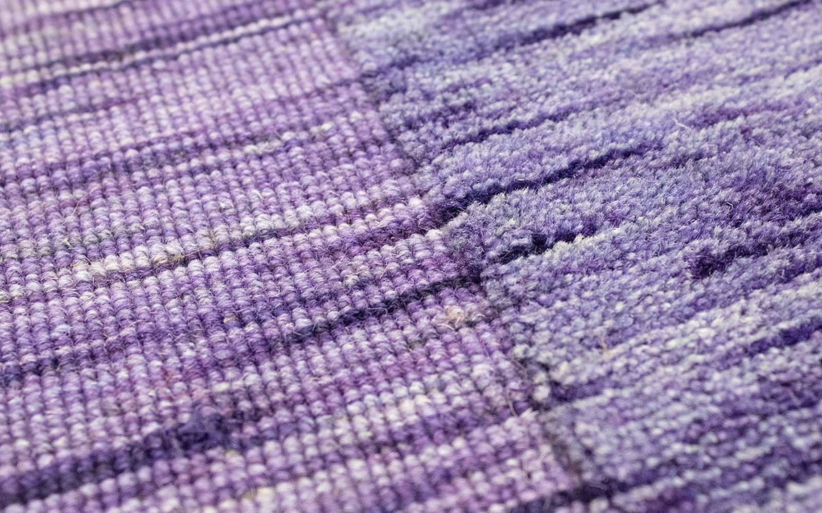 Wollen tapijt - 90 x 60 cm - paars