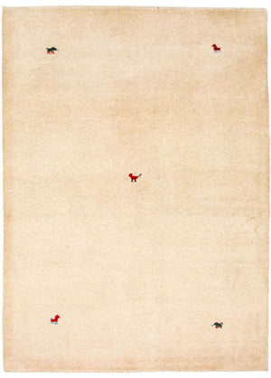 Gabbeh tapijt - Indus - 200 x 140 cm - beige