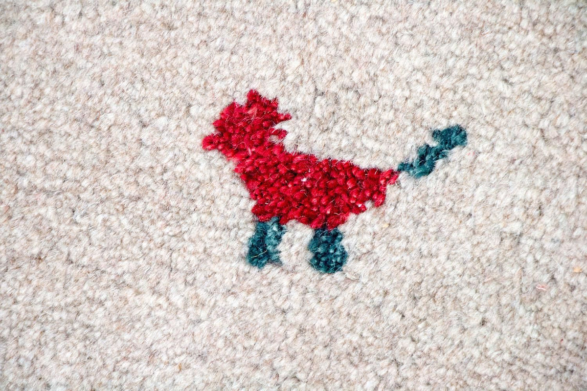 Gabbeh tapijt - Indus - 200 x 140 cm - beige