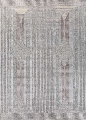 Designer tapijt - 270 x 180 cm - zilver