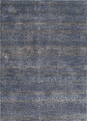 Wollen tapijt - 150 x 90 cm - donkerblauw