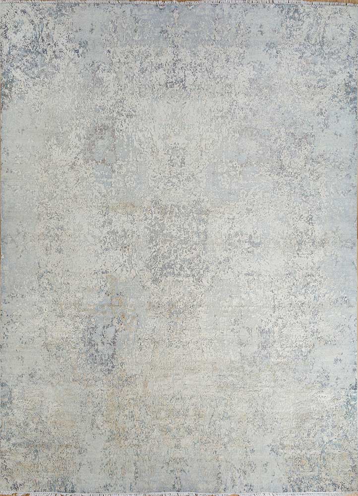 Wollen tapijt - 298 x 235 cm - zilver