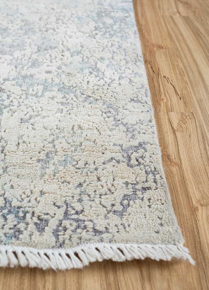 Wollen tapijt - 298 x 235 cm - zilver