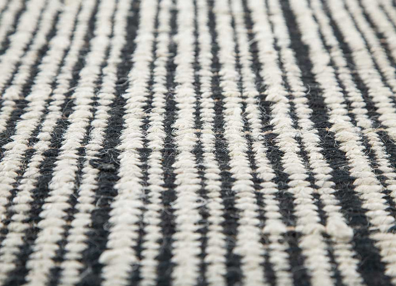 Sisal tapijt - 240 x 150 cm - zwart en wit