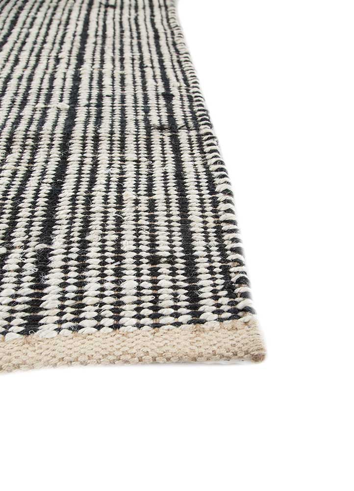 Sisal tapijt - 240 x 150 cm - zwart en wit