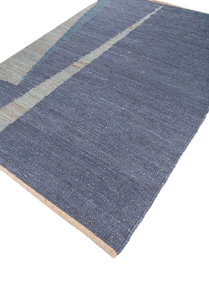 Sisal tapijt - 270 x 180 cm - zee blauw