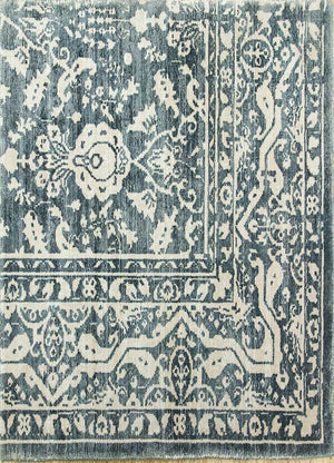 Viscose tapijt - 90 x 60 cm - mintgroen