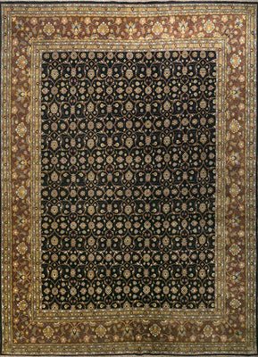 Wollen tapijt - 450 x 360 cm - blauw