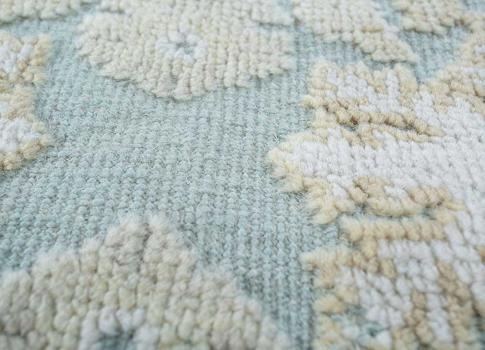 Wollen tapijt - 345 x 300 cm - blauw