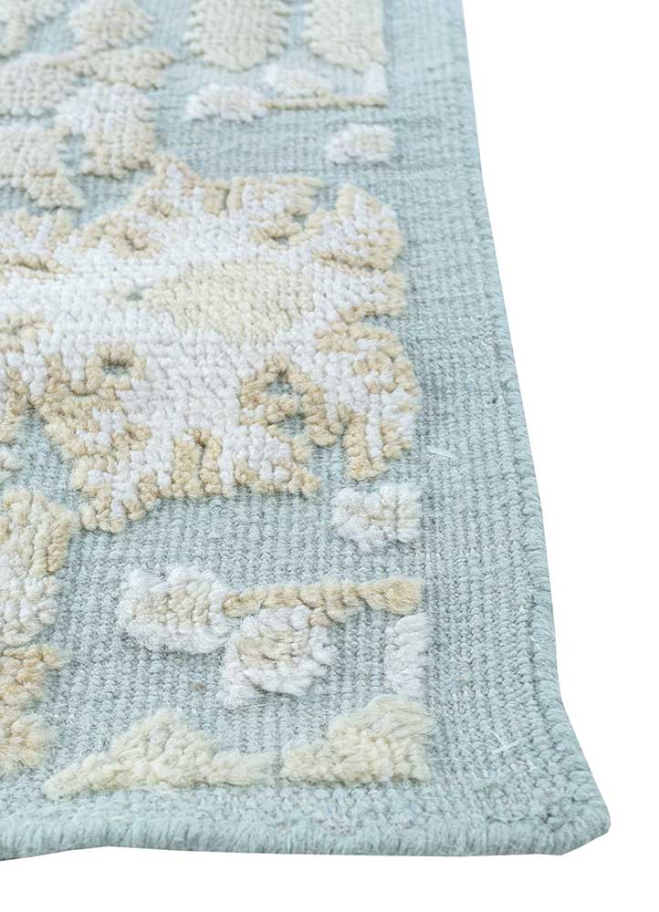 Wollen tapijt - 345 x 300 cm - blauw