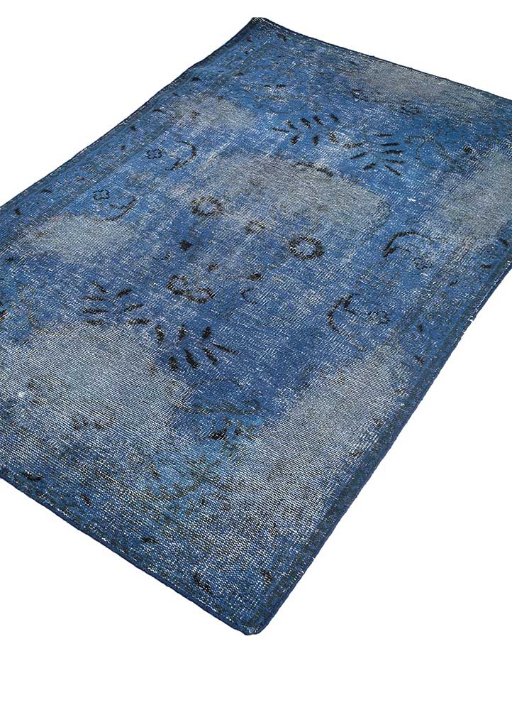 Wollen tapijt - 180 x 120 cm - blauw