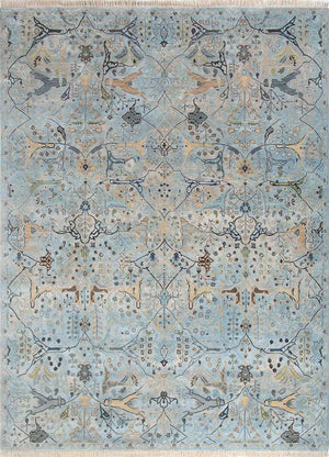 Designer tapijt - 300 x 240 cm - lichtblauw