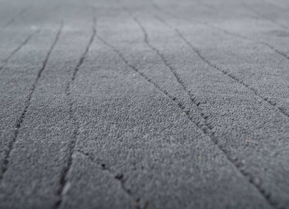 Wollen tapijt - 233 x 165 cm - donkergrijs