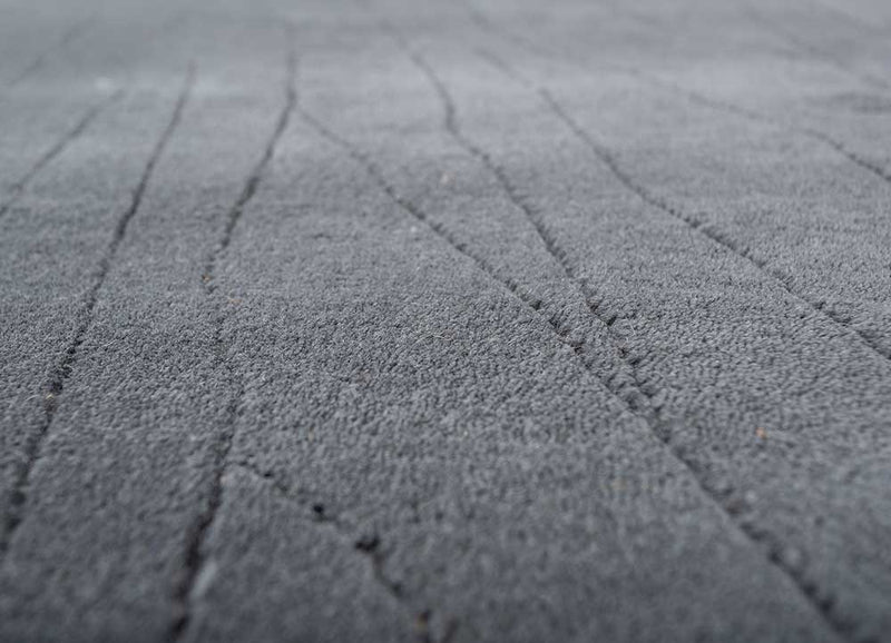 Wollen tapijt - 233 x 165 cm - donkergrijs